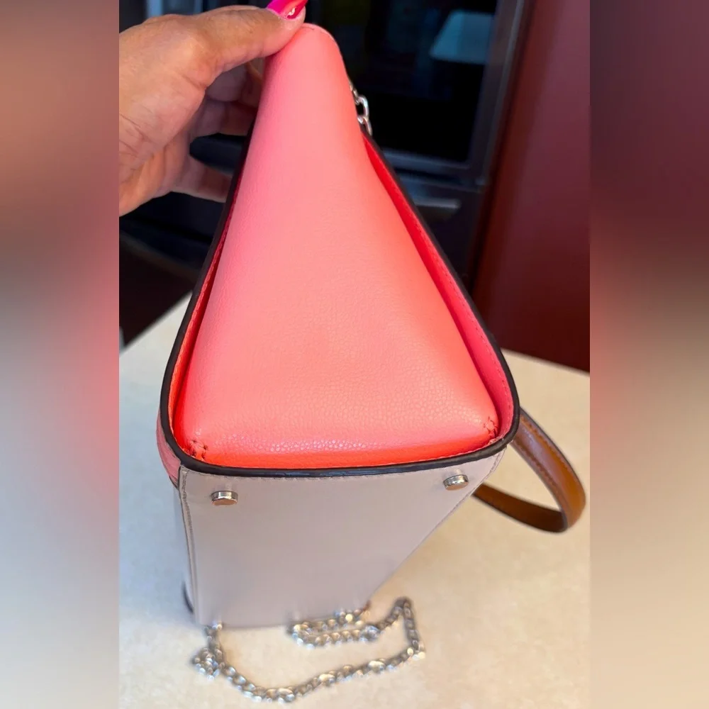 KATE SPADE Pink & Gray 2Way New York Tote Bag, NWOT